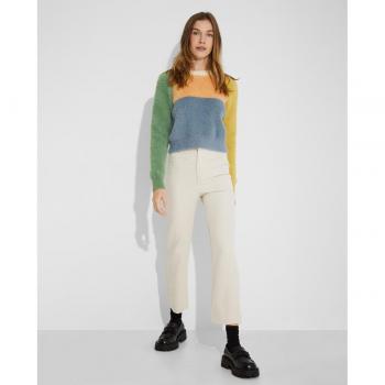 Naëlle - Pantalón de vestir de mujer recto de tiro alto