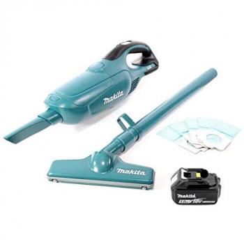 Aspiradora inalámbrica Makita DCL 182 T1 18V + 1x batería recargable 5,0 Ah - sin cargador