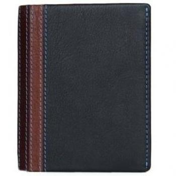Cartera de cuero para hombre, diseño de rayas, de Kenneth Brownne, 4402