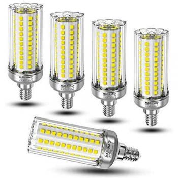 E14 LED maíz bombilla, 16W Blanco Frío 6000K, 1900LM, 120W 150W Incandescente Bombilla Equivalentes, ángulo 360, Edison tornillo bombillas, No regulable, 5 unidades