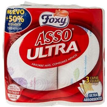 Foxy Asso Ultra Papel de Cocina - 2 rollos
