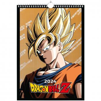 Calendario de Pared Dragon Ball 2024 A3 | Amarillo | Ideal para Fans | Perfecto para Regalar