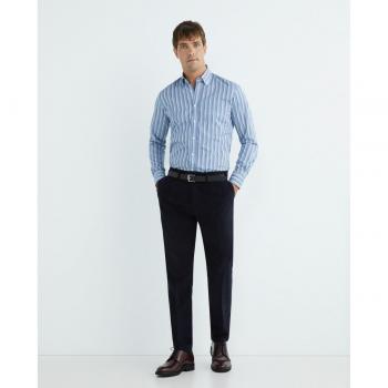 Camisa de hombre casual rayas manga larga Mirto