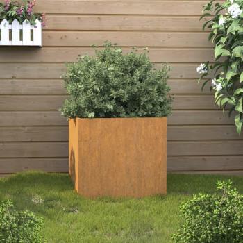 vidaXL Corten Steel Planter 42x40x39 cm