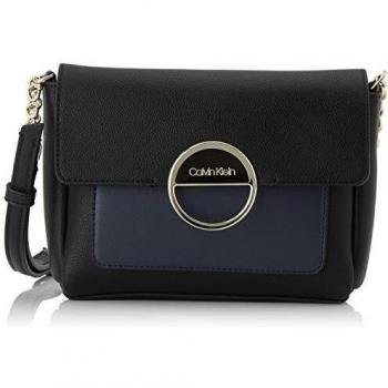 Calvin Klein Black Crossbody Bag with Adjustable Strap for Women, Size: ONE SIZE