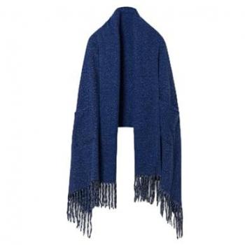 Desigual SCARF COLORED POCKETS women's Scarf in Blue