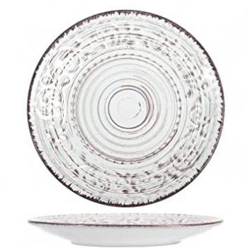 Plato de postre stoneware Courtyard blanco 21 cm