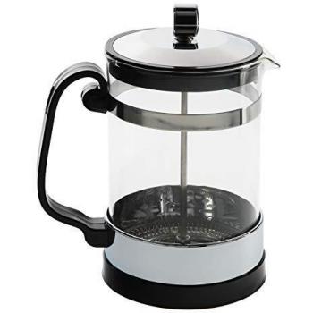 Cafetera Francesa De Cristal Y Acero Inoxidable, Con Embolo, Capacidad De 800 ml