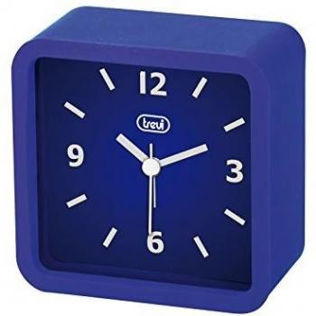 Trevi SLD 3820 SL 3820-Reloj de Cuarzo con Alarma, Azul, 10.3x10.3x5 cm