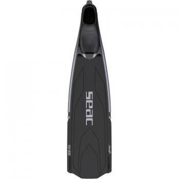 Aletas de buceo Seac W-22 negro, ligeras y resistentes, diseño ergonómico, pala amplia para mayor propulsión, fabricadas en material de alta calidad, ajuste cómodo con correas ajustables