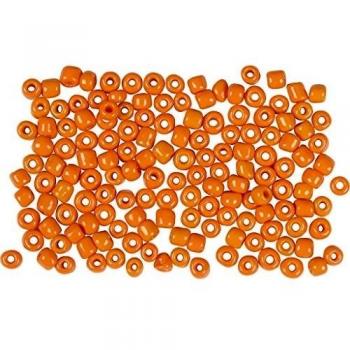 Rocalla cuenta, medidas 8/0, medida agujero 0,6-1,0, naranja, 25gr