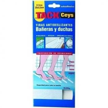 Ceys - Cinta antideslizante - previene resbalones - Transparente - 12 tiras
