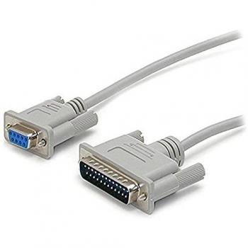StarTech.com SCNM925FM 10 ft Cross Wired DB9 to DB25 Serial Null Modem Cable, F/M, Null Modem Cable, DB-9