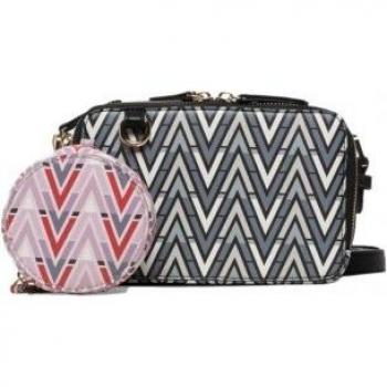 Valentino by Mario Valentino Crossbody Bag - Tonic-VBS69904 - Black, One Size, Polyurethane with Multiple Pockets