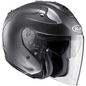 HJC NC Casco per Moto, Hombre, Titanium, S