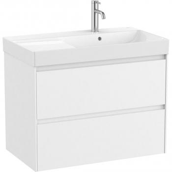 Mueble de baño con 2 cajones y lavabo a la derecha Ona Roca