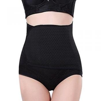 Tangda Mujer Faja Reductora para Mujer Cintura Abdomen Postparto Moldeadora Recuperación Adelgazante Efecto con Velcro Talla Única Negro