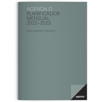 Additio Agenda G Planificador Mensual para Profesorado 16 Meses 32 Páginas 2022-2023