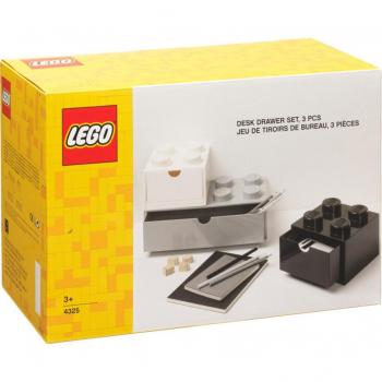 Set de 3 Organizadores de Escritorio LEGO Monocromáticos