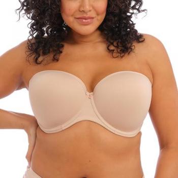 Elomi Women's Smooth Moulded Strapless Underwire Bra - Beige, Size 40FF