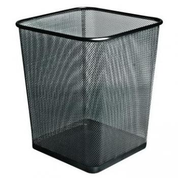 Forofis - PAPELERA FOROFIS METAL CUADRADA NEGRA