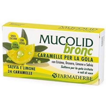 Caramelos Mucolid Bronc de Salvia y Limón - 24 Unidades