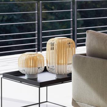 Lámpara de Mesa Forestier Bamboo M 39 cm Blanca