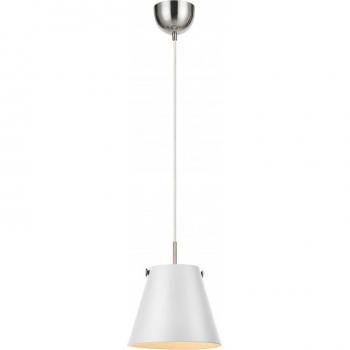 Colgante TRIBE de acero 1 bombilla E27 tipo domo con luz blanca