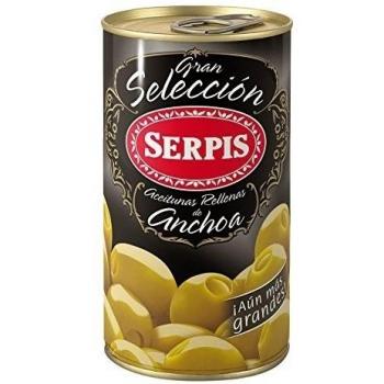 Serpis Aceituna Rellena Anchoa, 350g
