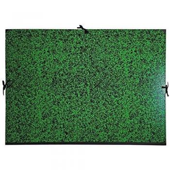Carpeta de dibujo EXACOMPTA Annonay, 52x72 cm, para archivar 50x65 cm, lomo de tela 3 cm, cantos de tela, color verde
