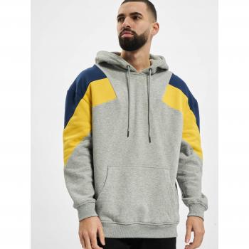 Urban Classics Oversized 3-Tone Sweatshirt Gray/Honey/Navy Blue