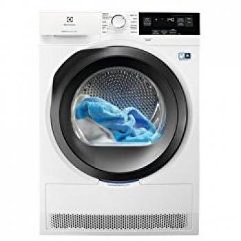 Secadora - Electrolux EW9H3866MB, Bomba de calor, 8 Kg, Sistema EcoFlow, Clase A+++, Blanco