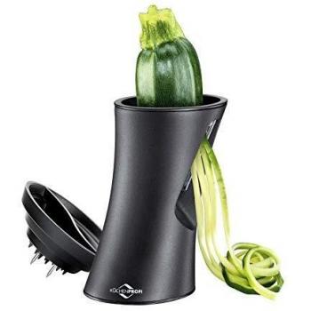 Cortador de Verduras en Espiral Küchenprofi Julienna, Plástico Negro, 2 Grosor de Hilo, Dimensiones 9 x 12 x 18 cm
