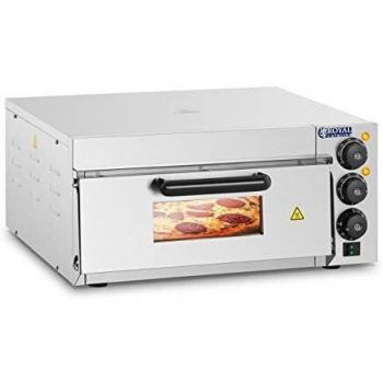 Horno para pizza Royal Catering con arcilla refractaria, 1 compartimiento, 2000 W