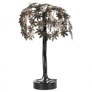 Figura Decorativa Árbol Negro Metal 21 x 21 x 36 cm Alexandra House Living