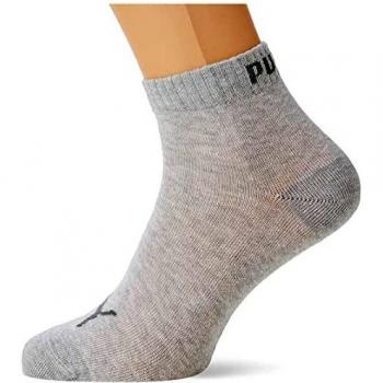 PUMA Unisex 3 Pack Quarter Socks - Assorted Colors and Sizes (43-46 EU)