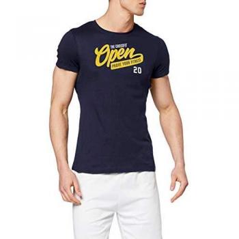 Reebok RC Open tee Camiseta, Hombre, Heritage Navy, M