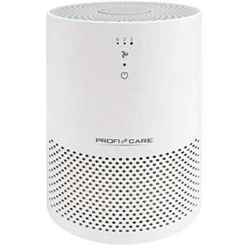 Proficare LR 3075 Purificador de Aire con filtro HEPA, Sistema de 2 Filtros, Sistema Iónico, 3 Niveles Potencia, Silencioso, Hogar hasta 20 m², Iluminación Ambiental, Captura Polvo, Polen, Humo Tabac