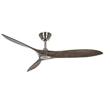 Ventilador de techo de madera natural Eco Airscrew - 152cm / Diseño moderno / Motor ultra-silencioso de bajo consumo