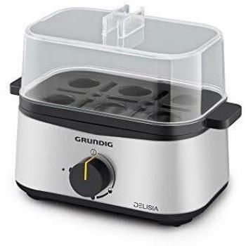 GRUNDIG EB 8680 CUECEHUEVOS 6 Huevos 400 W Negro, Acero Inoxidable EB8680 Cocedor, 3600 W, 1 Liter, 44 Decibelios, 18/8