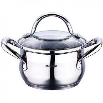 Bergner Cacerola 24X13.5CM 5.6L C/T Gourmet Acer.INOX, Acero Inoxidable, 24 cm-5,6 L