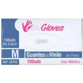 Guante de Vinilo Sin Polvo Talla S 100uds