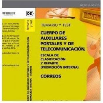 Cuerpo de Auxiliares Postales y de Telecomunicación, Escala de Clasificación y Reparto. . Temario y Test
