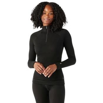 Camiseta interior Smartwool Merino 250 Half Zip manga larga negro mujer - XS