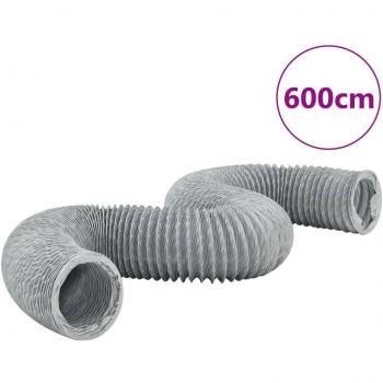 Conducto de escape PVC flexible 6 m Ø20 cm, tubo de escape flexible para campana extractora y conducto de aire
