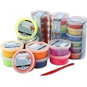 Arcilla Foam Creativ - Colores Variados - 28 Botes