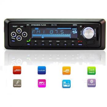 ATian Bluetooth receptor estéreo de coche reproductor de mp3 Radio, llamadas manos libres con USB/SD Puerto,BT/USB/SD/MP3/WMA/WAV Player.