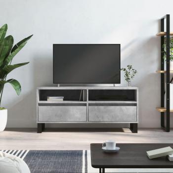 Mueble de TV madera contrachapada gris hormigón 100x34.5x44.5cm