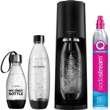 SodaStream Terra Negro - Gasificador de agua con diseño elegante