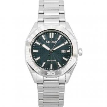 Citizen Eco-Drive Stainless Steel Green Dial Men's Watch 100M BM7630-80X